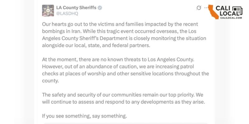 L.A. County Sheriff’s Department Issues Apology for Controversial Iran Bombing Post